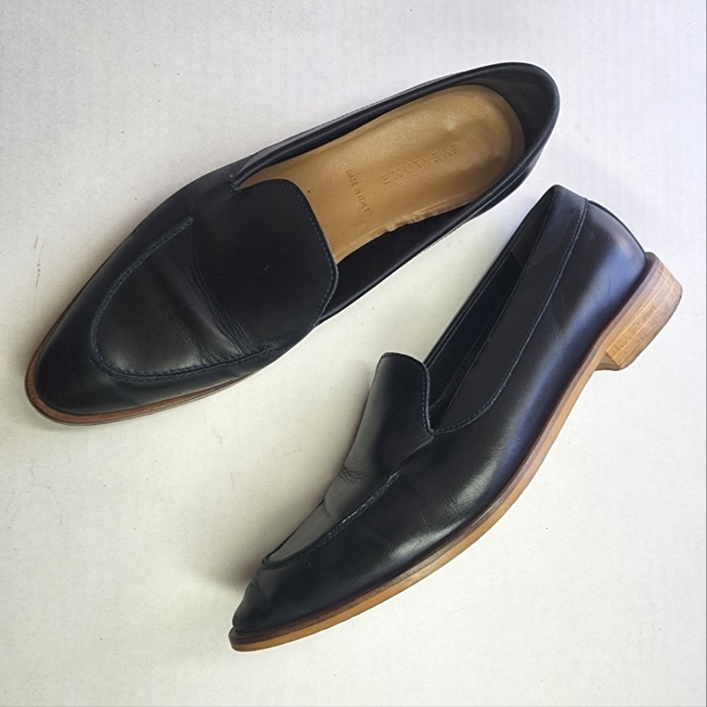 Everlane Classic Black Leather Loafers‎ 9.5